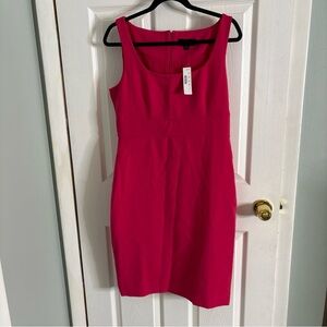 NWT J Crew Pink Round Neckline Sleeveless Cocktail Dress Sz 10